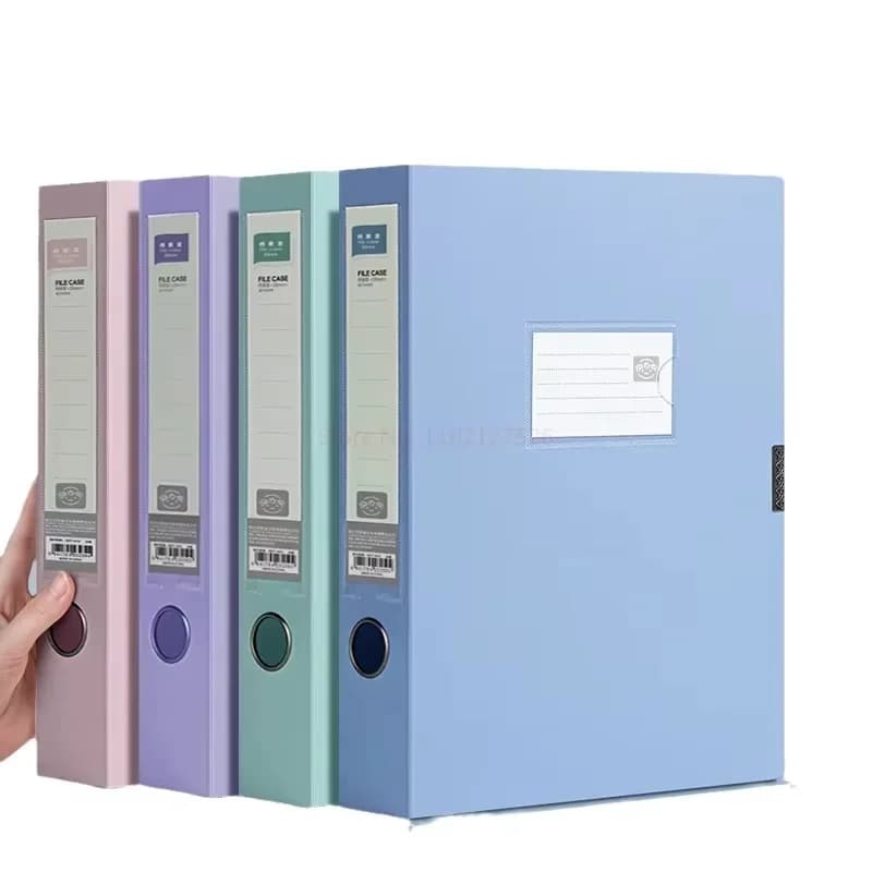 1 pz 3,5 cm cartella di file A4 di grande capacità organizer per documenti impermeabile multifunzionale porta documenti per archiviazione desktop antipolvere