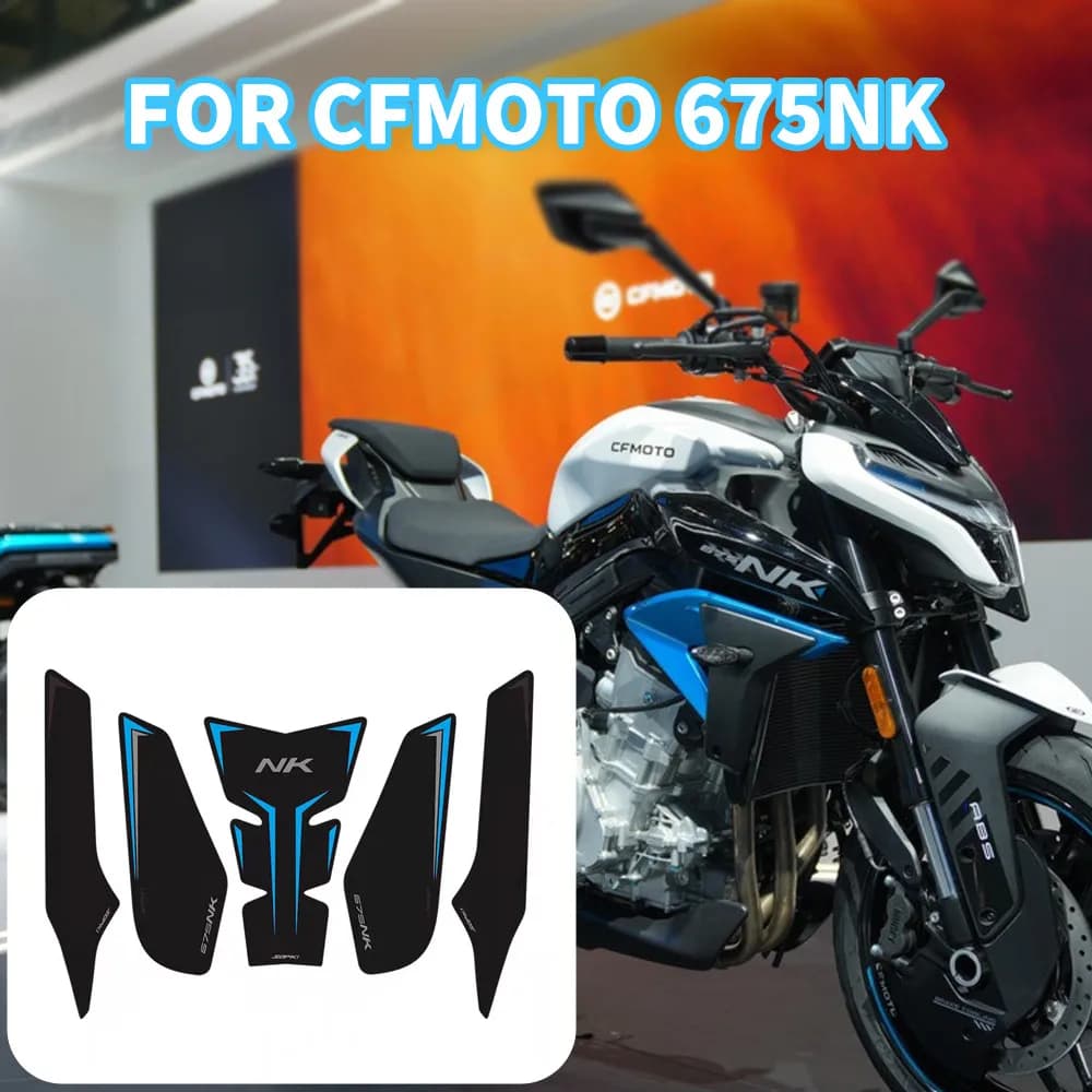 2025 Per CFMOTO 675NK NK675 675 NK CF675 2025 + Moto Rilievo Del Carro Armato Della Protezione Della Decalcomania Gas Ginocchio Serbatoio Trazione Pad Lato