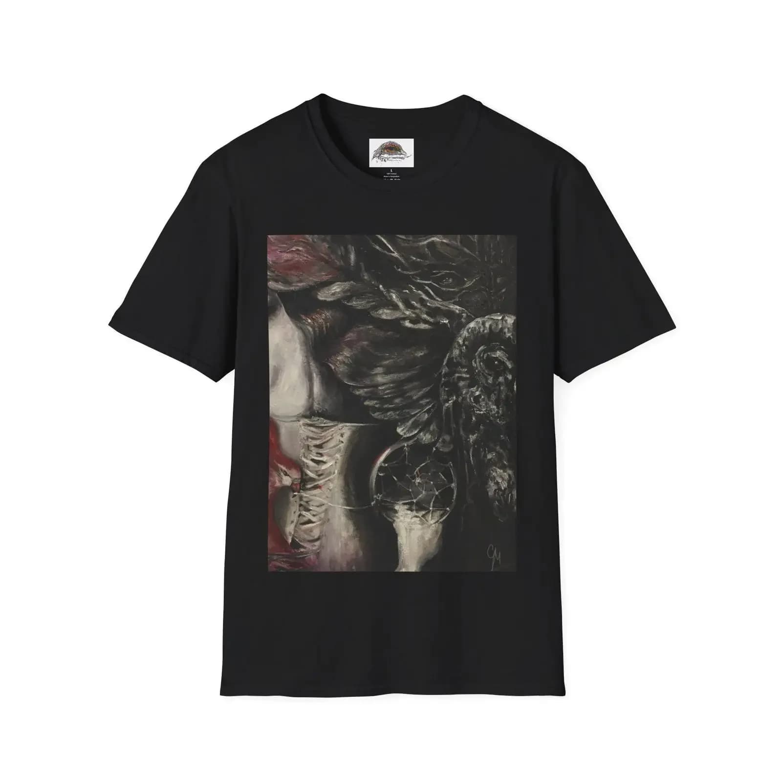 Lilith Esoteric Mystic Dreamcatcher Owl Fantasy Soft T Shirt Unique Witchy Spiritual Art vintage Washed Stylish