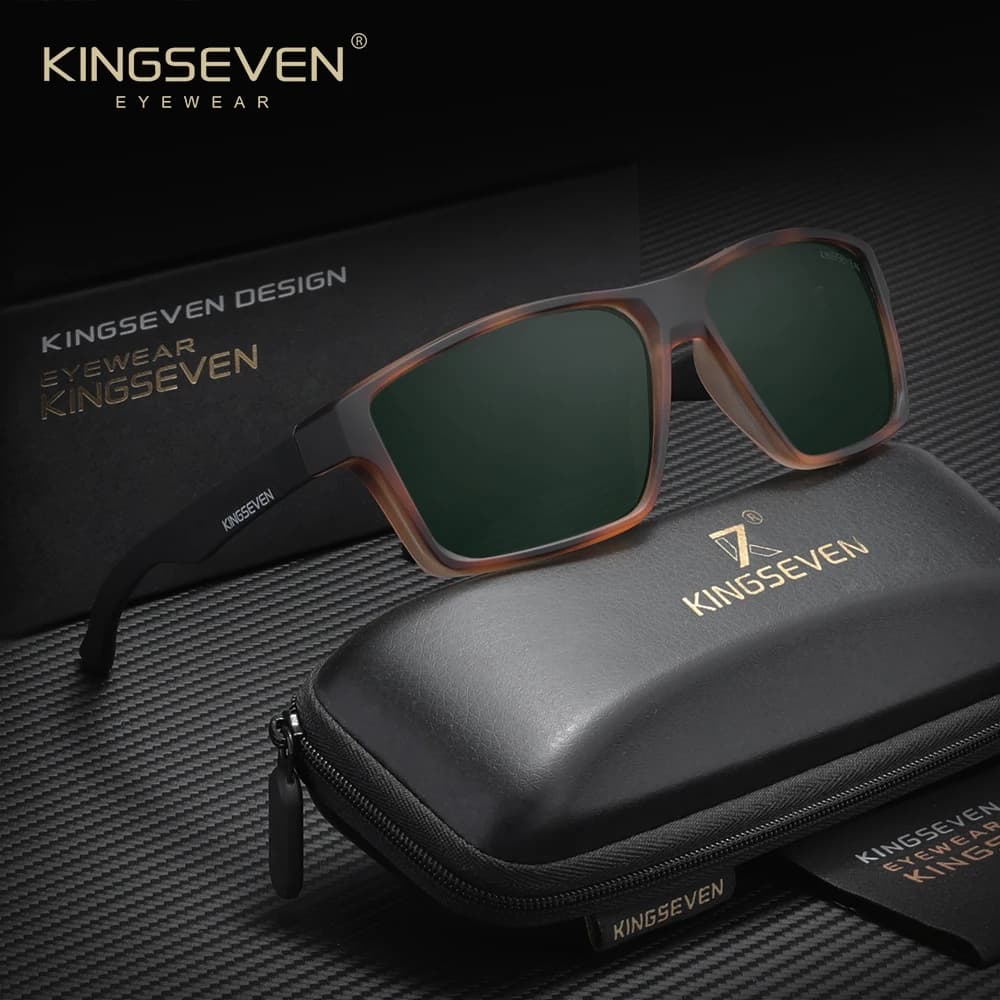 KINGSEVEN TR90 Occhiali da sole polarizzati Donna Uomo Occhiali da ciclismo alla moda UV400 Occhiali da esterno antiriflesso