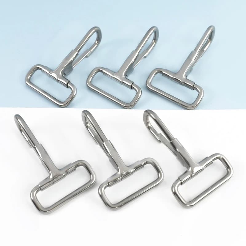 2-10 pezzi 304 fibbia in acciaio inossidabile zaino catena chiusura a moschettone in metallo portachiavi tracolla moschettone accessori per cucire fai da te