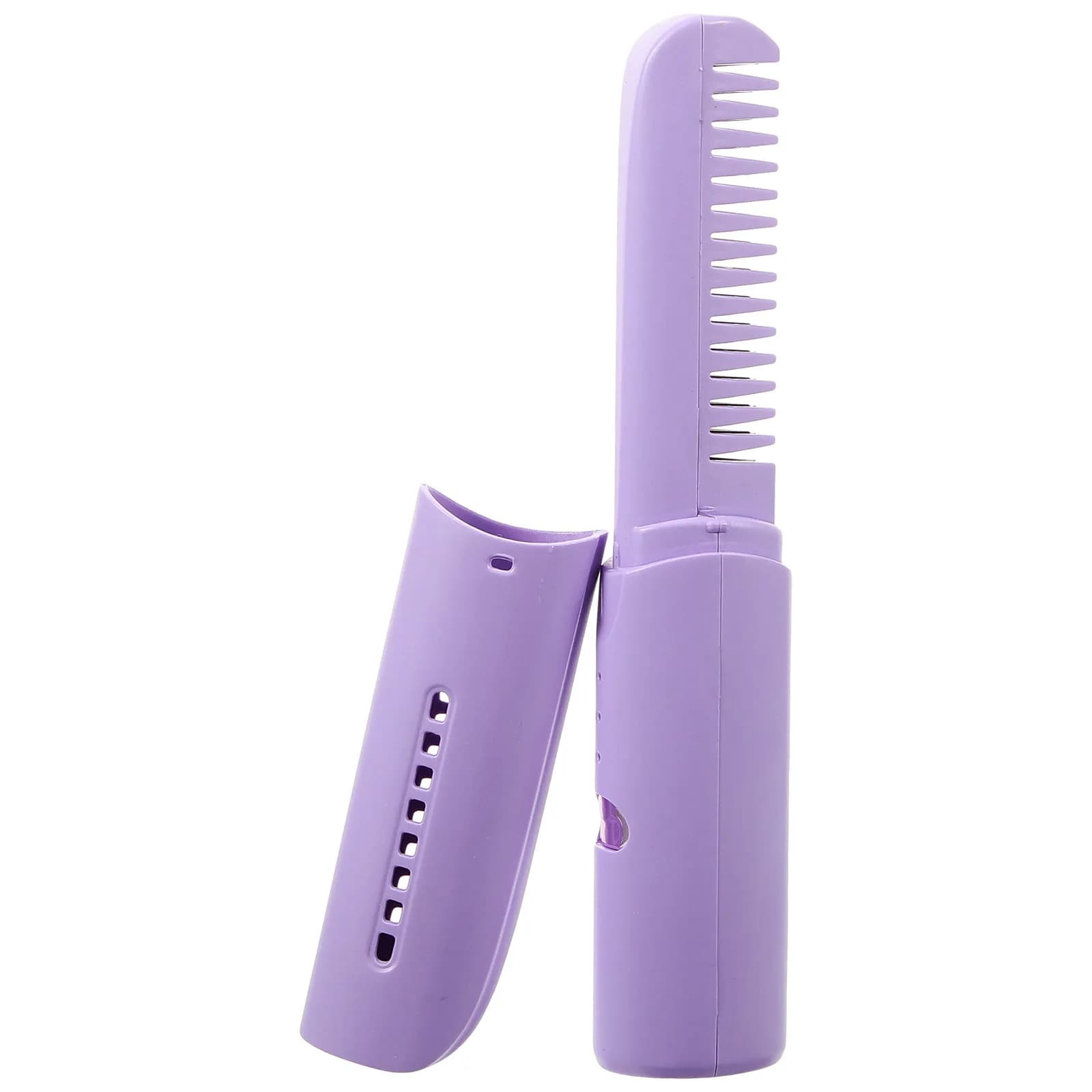 Pettine Lisciante Ricaricabile USB, Spazzola Riscaldante Portatile Senza Fili per Viaggi, Massaggio del Cuoio Capelluto, Capelli Sani