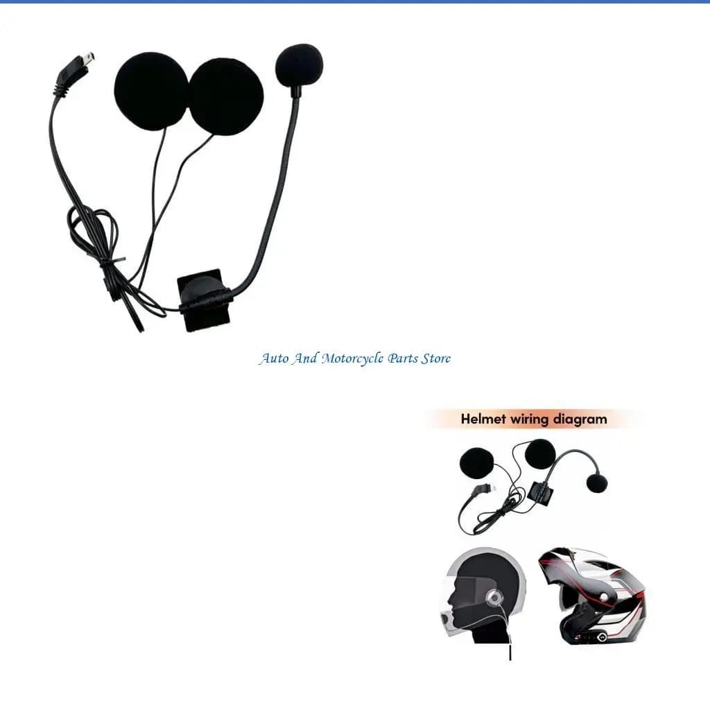 P9FD Microfono con boccaglio Mezzo casco Soluzione interfonica Microfono antivento Ascolta
