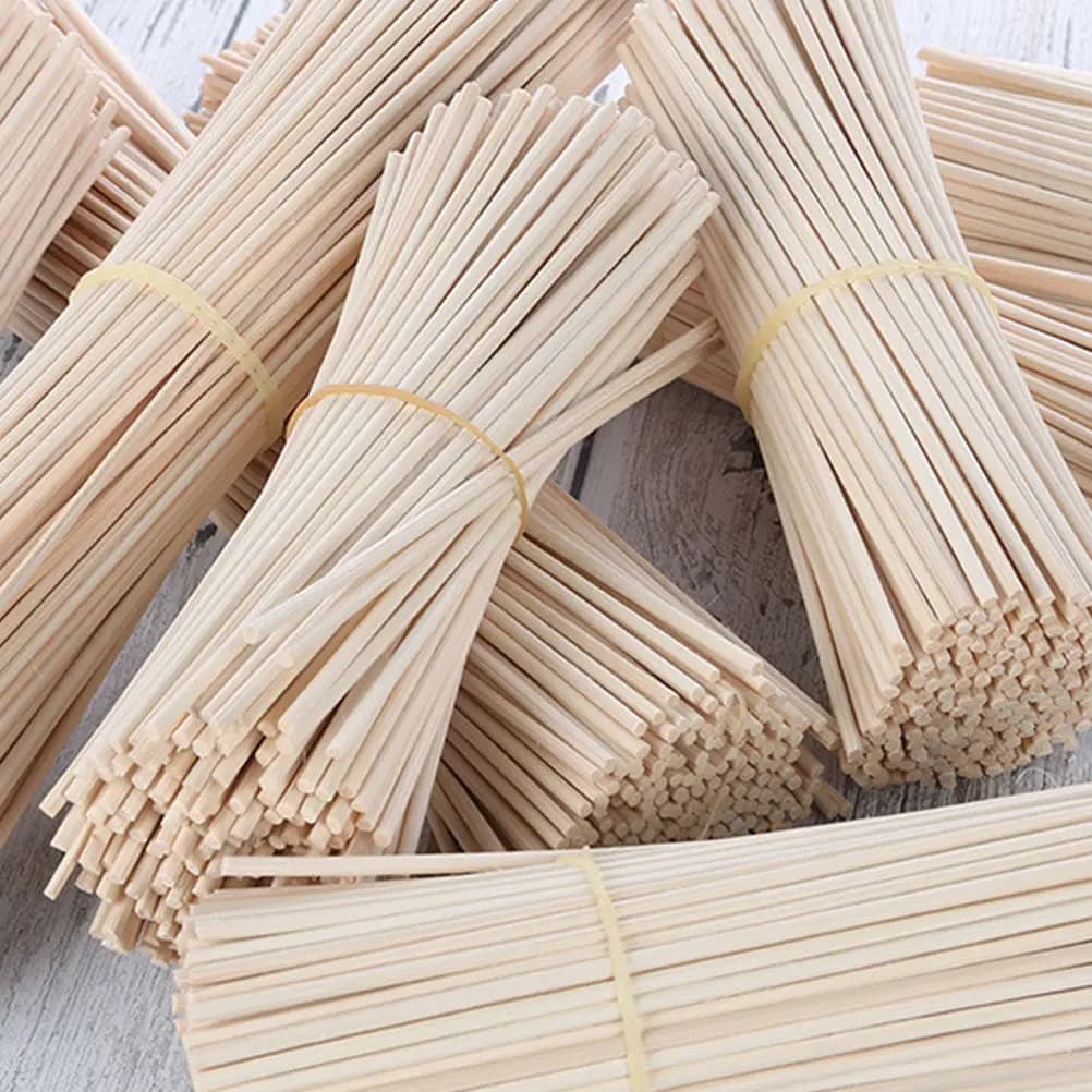 100 Pezzi Bastoncini Diffusori per Aromaterapia in Legno, Ricambi per Diffusori Domestici, per Ufficio, Bagno, Camera da Letto