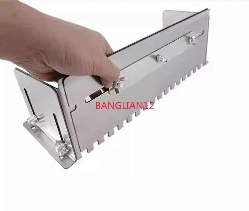 Dispositivo per scanalare lastre di fango in acciaio inossidabile, strumento multifunzionale per piastrelle con piastra a dente di sega sottile