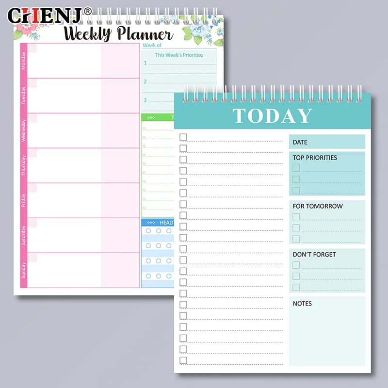 Blocco note per pianificazione settimanale Blocco note Piani di pianificazione Blocco note per fare Planner Notebook Cancelleria coreana Materiale scolastico per ufficio