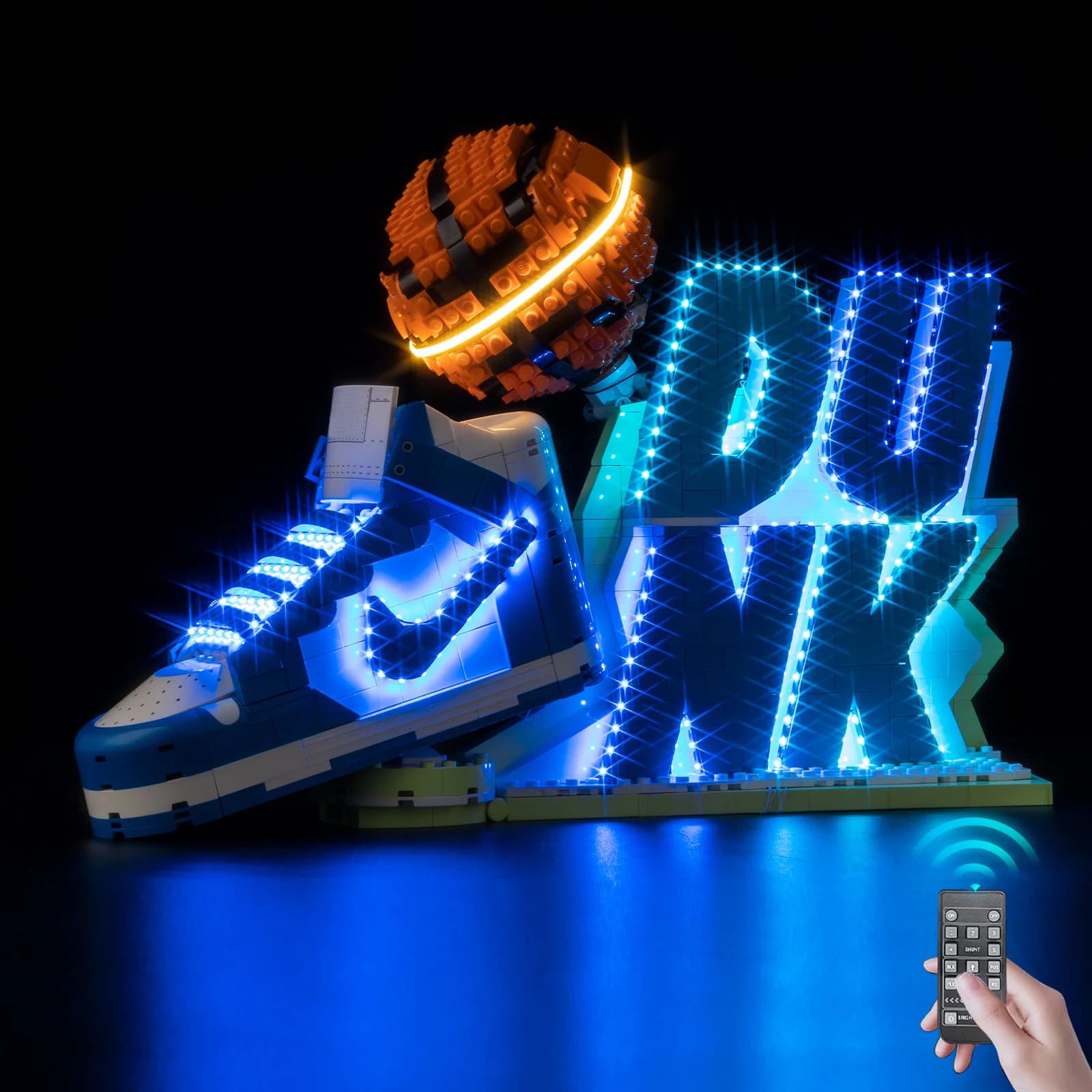 Kit luce LED Kyglaring adatto per Nike Dunk x LEGO ® Set 43008 Lampada decorativa con blocchi di costruzione non include Lego Building
