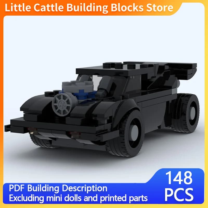 Speed Racing Car Model MOC Building Bricks High-Speed Modified Car Modular Technology Children Holiday Gifts Assemble Toys Suit