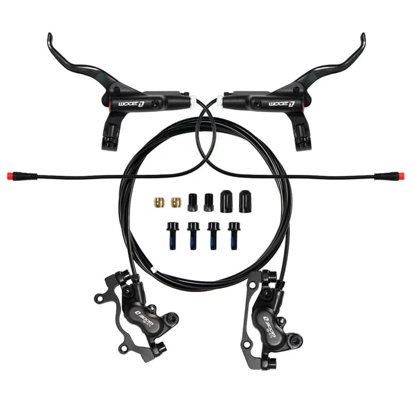 ZOOM bicicletta elettrica freno a disco scooter a 4 pistoncini bici freno idraulico maniglia pinza spegnimento accessori ciclismo parte