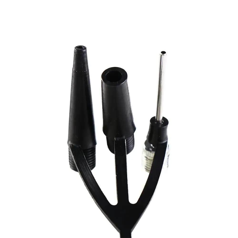 Inflatable Pump Adapter Bike Pump Nozzle Hose Adapter Bicycle Valve Convertor Dual Head Pumping Parts Bicycle Pump Air Nozzle