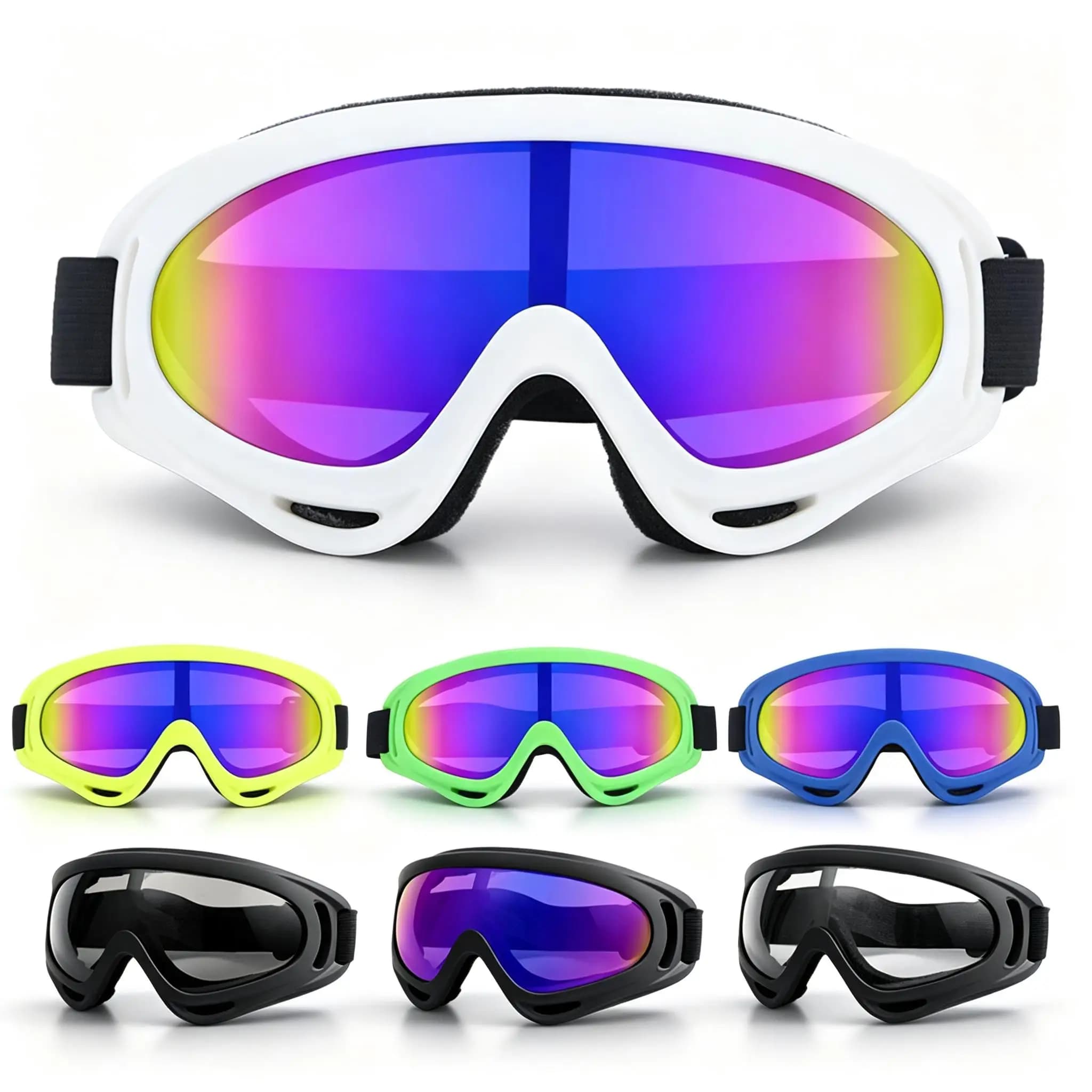 Thick Comfort Ski Goggles For Backcountry Skiing Snowmobiling Dirt Bike ATV Paintball For Men Women HD Vision