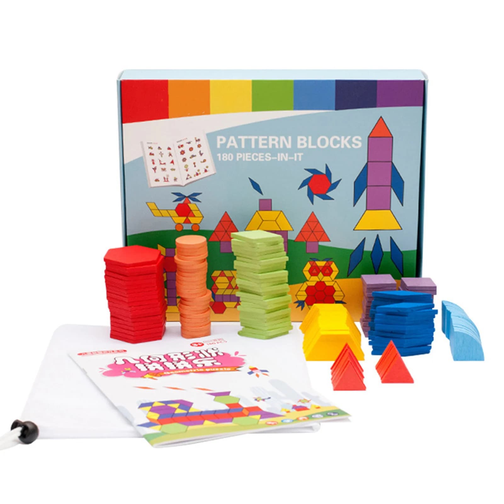 Blocchi di legno Puzzle Brain TrainingToy per bambini Baby Superficie liscia colorata