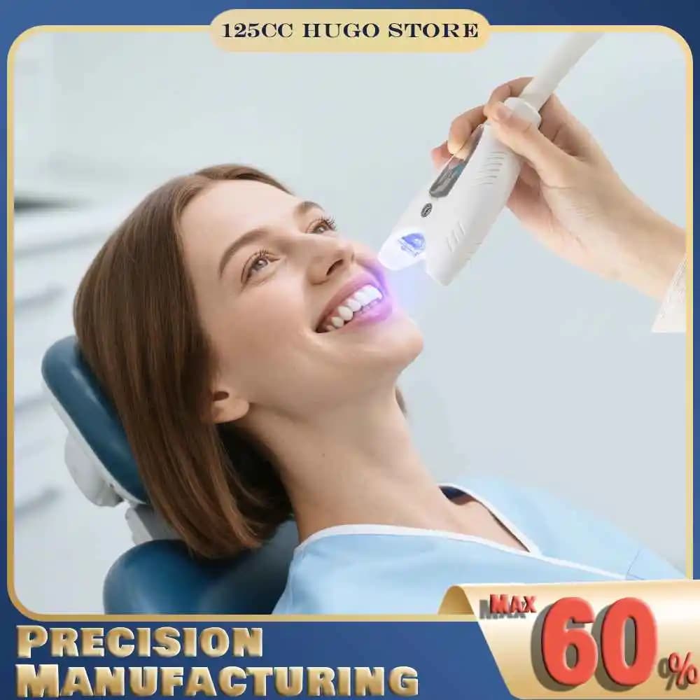 Teeth Whitening Kit with LED Light, Cold Light Whitening Tool Equipped with Protective Glasses and Shields