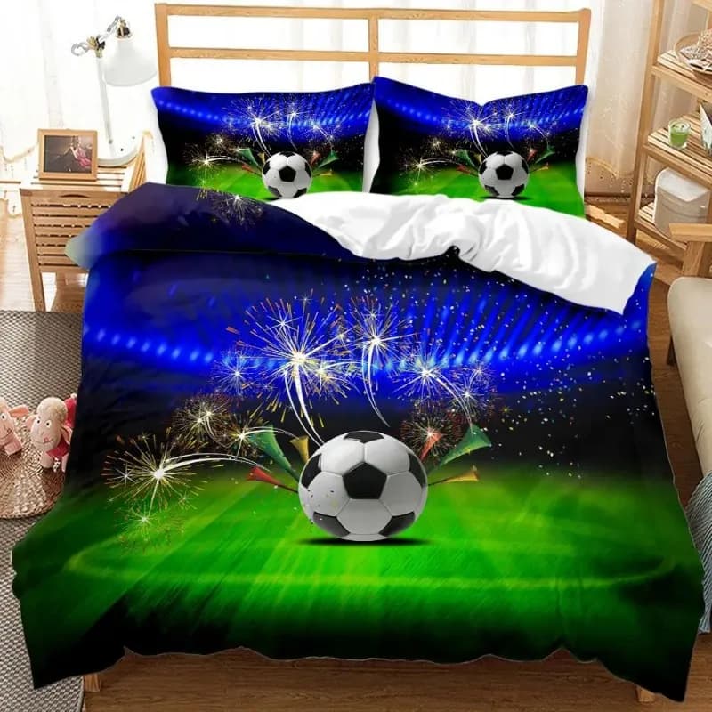 Set copripiumino per adulti e bambini, stampa reattiva, serie Sports occidentali, set biancheria da letto invernale, 228x228 cm Dropshipping