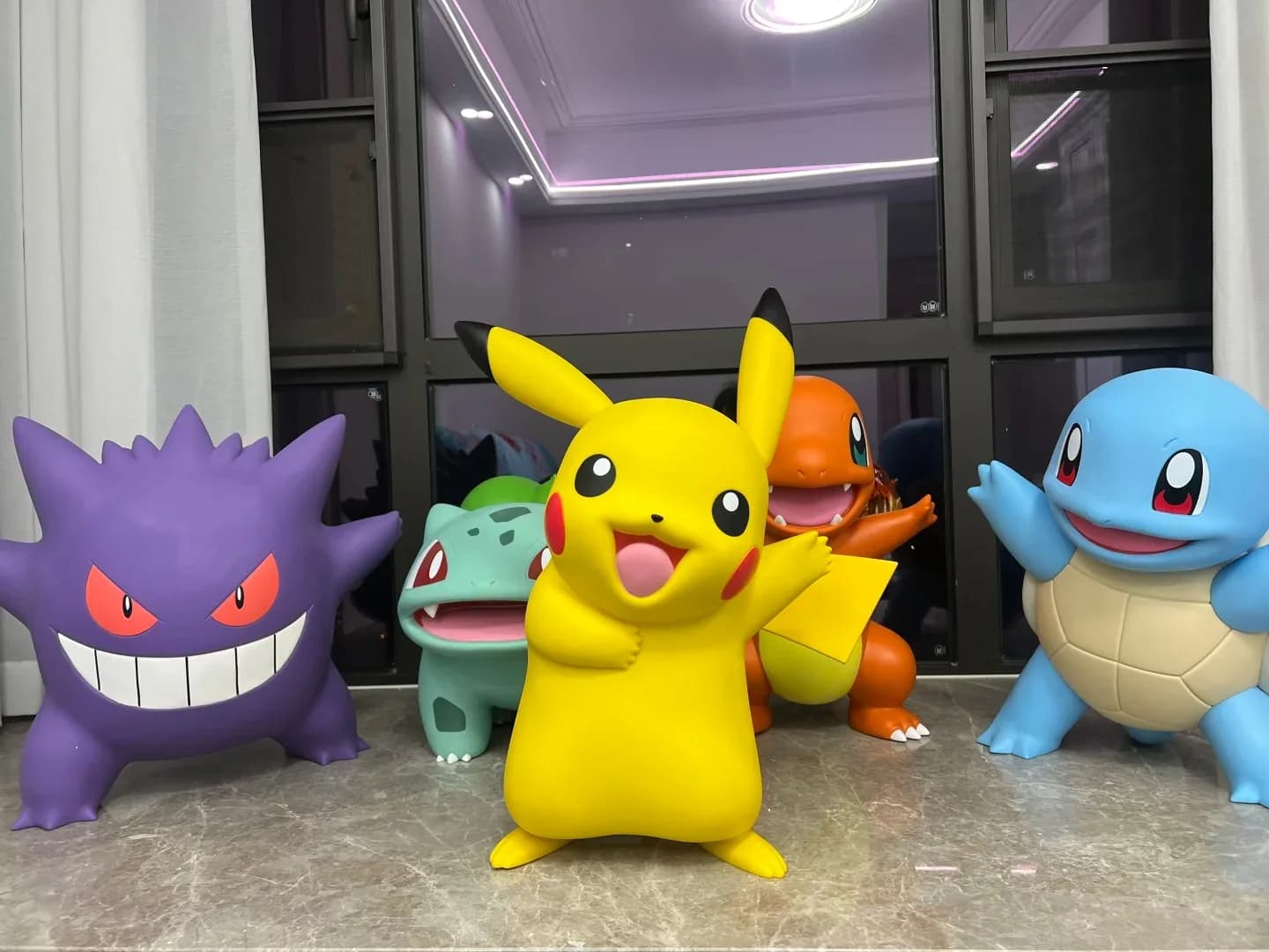 Funismo Set di action figure Pokemon di grandi dimensioni - Charmander Squirtle Bulbasaur Gengar Anime Giocattoli da collezione Regalo per i fan