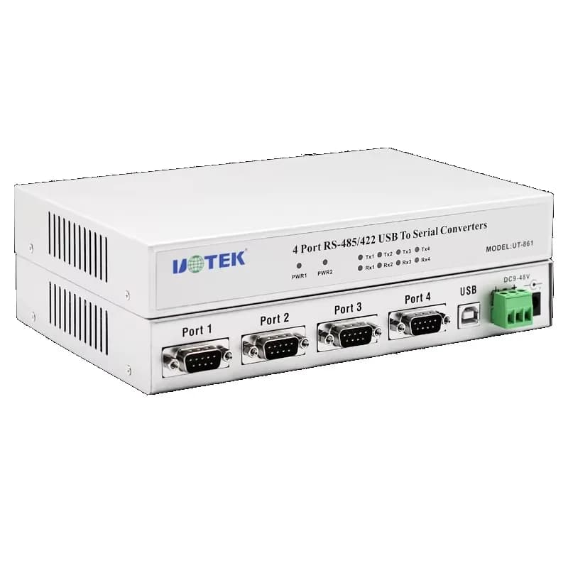 USB2.0 to RS485 RS422 4 Ports Converter USB to RS485 Hub FTDI Chipset UT-861A Customization