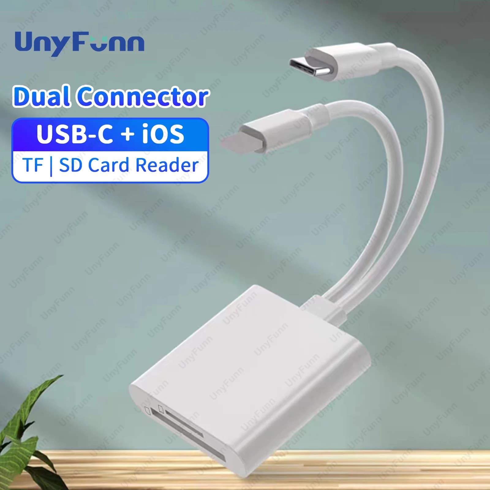 Lettore di schede SD per iPhone/iPad adattatore per scheda Micro SD memoria lettore di schede SD visualizzatore di telecamere da pista per iPhone iPad OTGPlug and Play