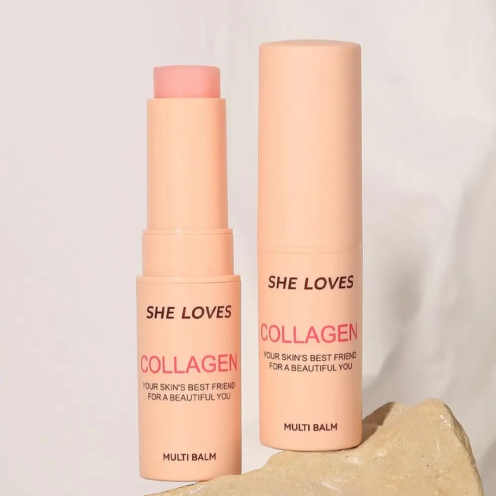 Collagen Moisture Multi Balm Stick Anti Wrinkle Bounce Face Cream Moisturizing Brightening Skincare Cosmetics