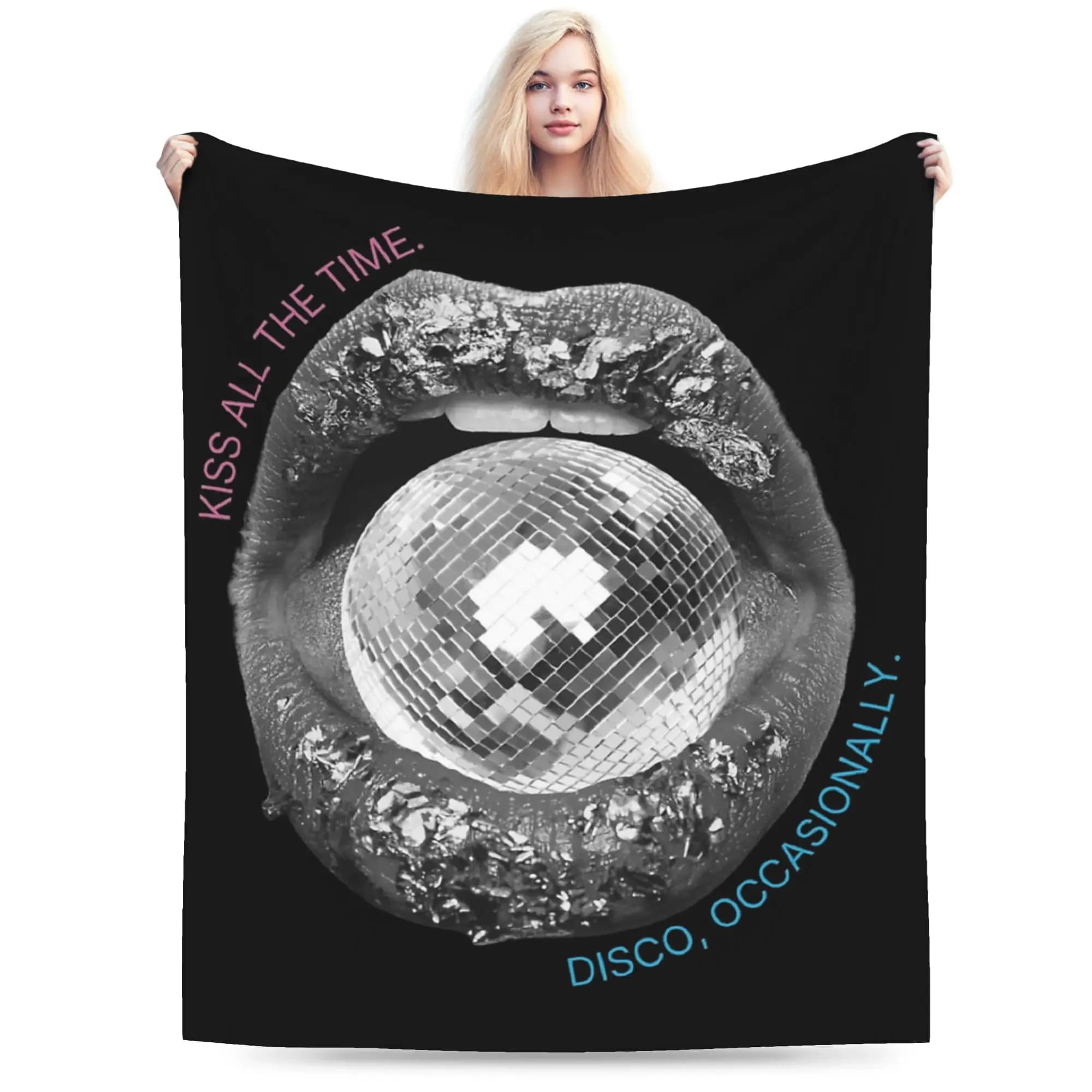 Harrys Styles Kiss All the Time Disco Occasionally Blanket Velvet Aperture Warm Throw Blanket for Bed Office Bedding Throws
