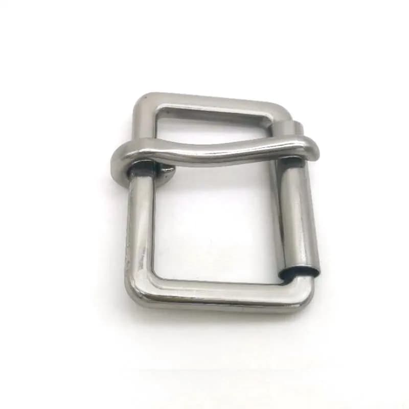 Fibbia a rullo in acciaio inossidabile da 47mm fibbia per cintura ad artiglio singolo resistente alla corrosione 304 acciaio per fettuccia per tracolla in pelle artigianale