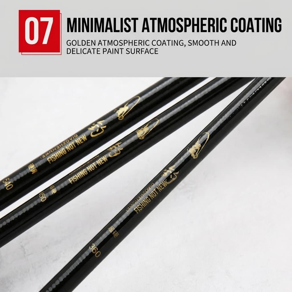 3.6M-4.5M glass fiber fishing rod, portable short barrel for torrent fishing, lightweight and durable design