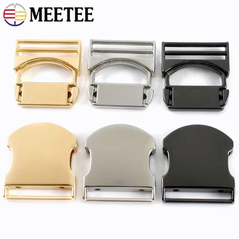 5/10Pcs 20-40mm Metal Quick Side Release Buckle Backpack Straps Handbag Clip Lock Clasp Webbing Bag Sewing Hardware Accessories