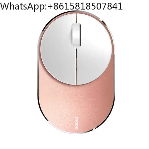 Mouse wireless multimodale Rapoo M600 per laptop/smartphone, si collega a 3 dispositivi, corpo in lega di alluminio, coperchio inferiore con adsorbimento magnetico
