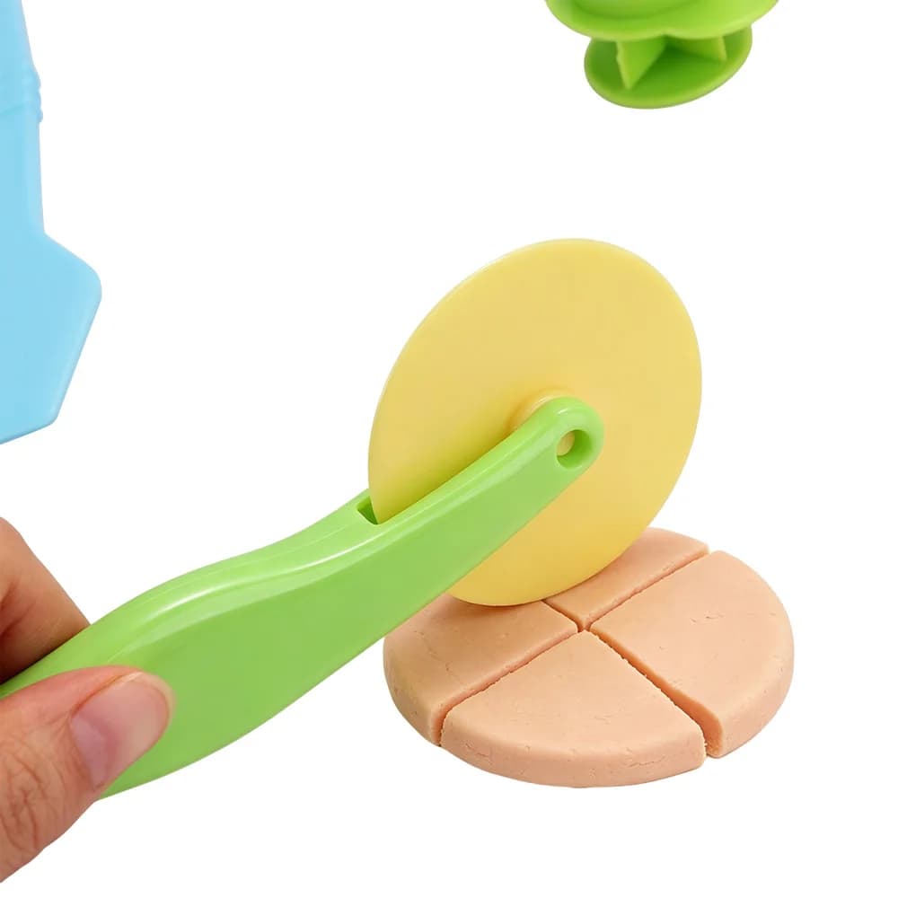 Plastic Playdough Model Tool 3D Tool Kit 3D Plasticine Tools Animals Model Colorful Playdough Set Clay Moulds Learning