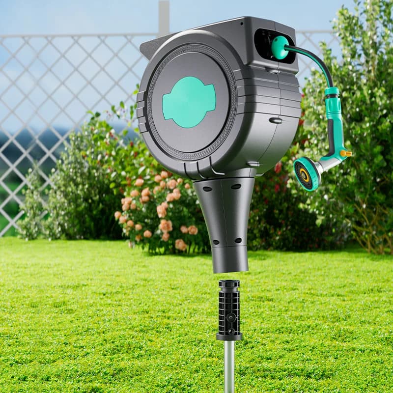 Double Use Hot Sale Ground and Wall Mounted Rough Garden Wrap Retractable Plastic Surgery Standard CNS