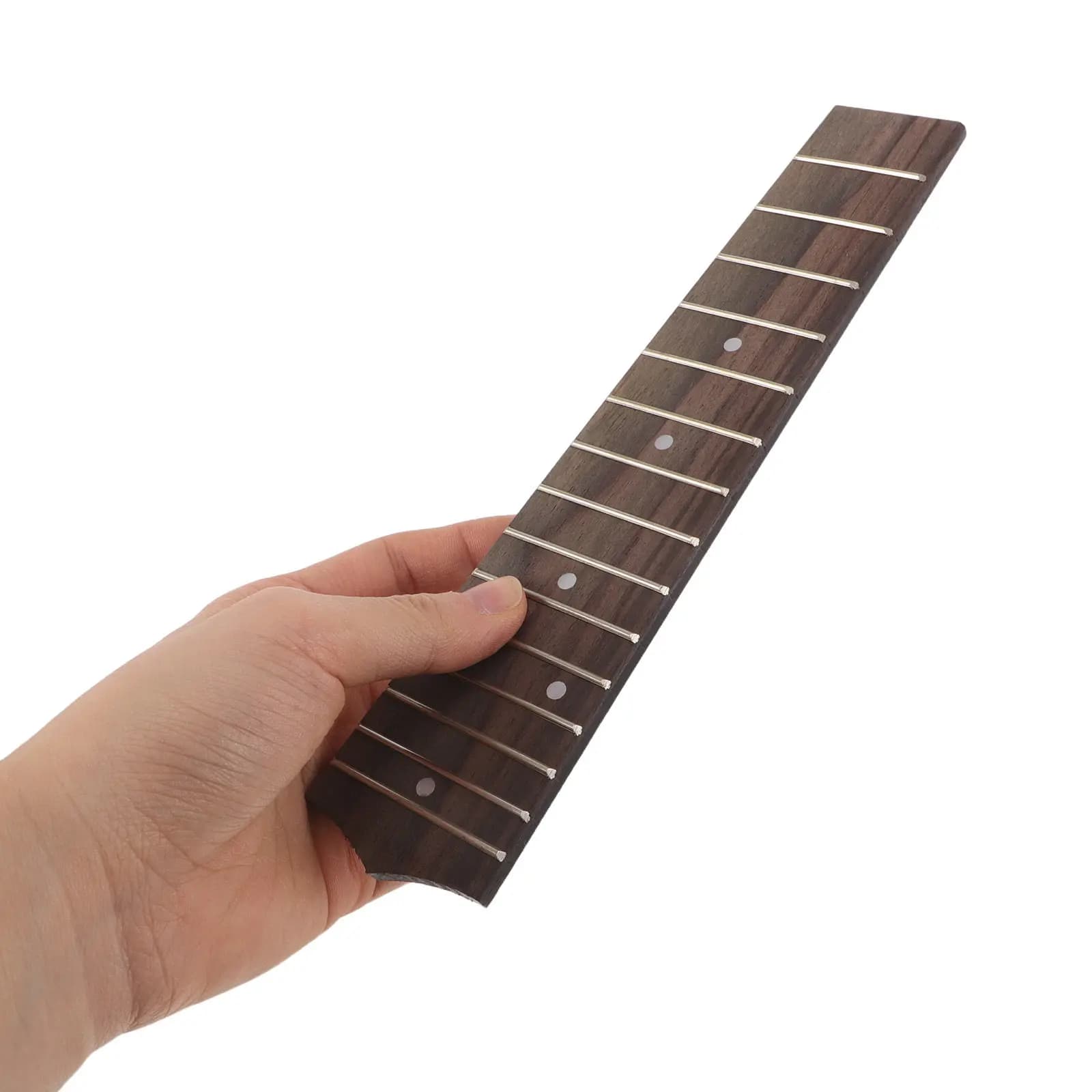 Tastiera per Ukulele in Palissandro a 15 Tasti, 21 Pollici, Non Rifinita, per Riparazione, Accessori e Progetti di Restauro