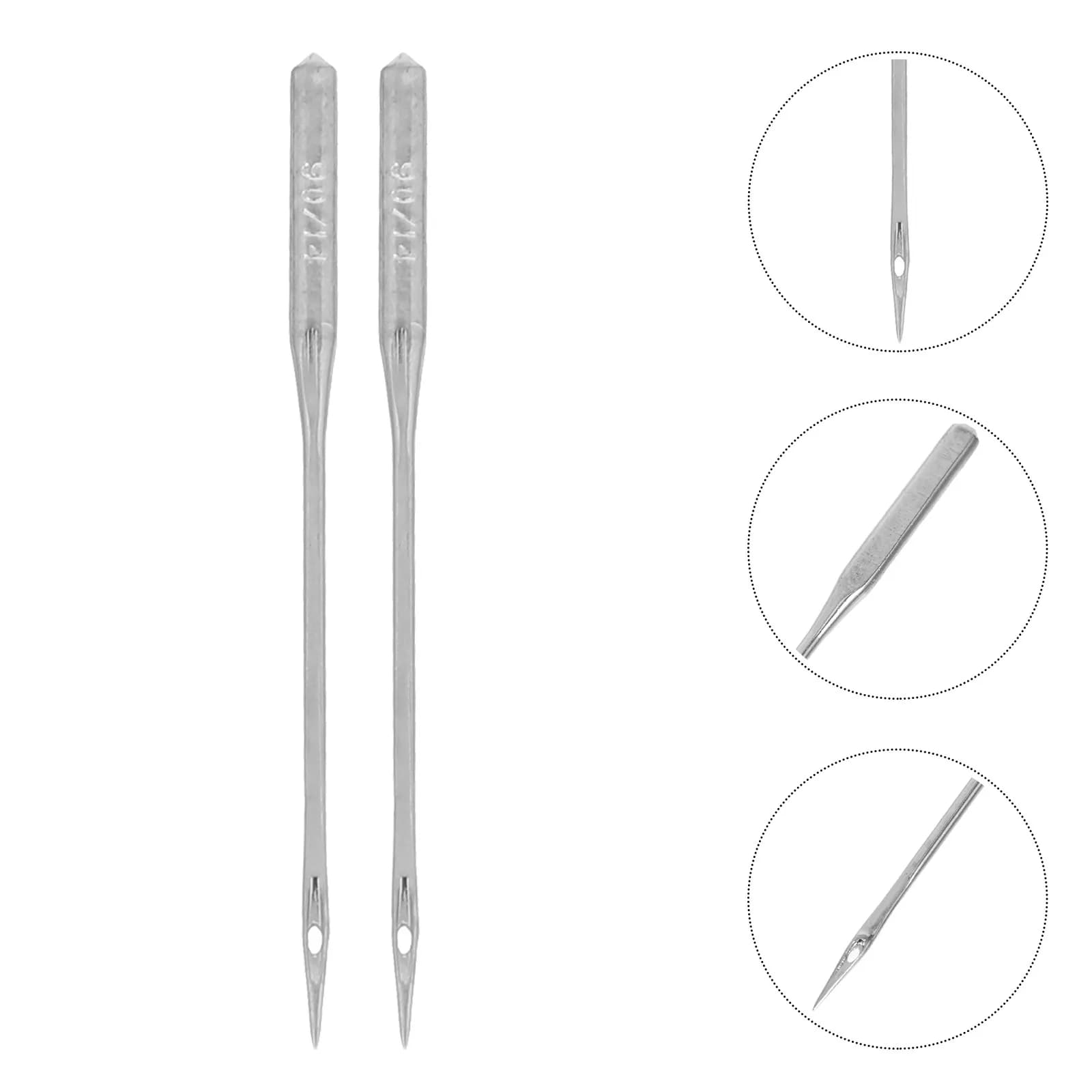 50 Aghi per Macchina da Cucire Resistenti, Misura 14, per Denim, Tela, Tessuti Spessi, Quilting e Ricamo