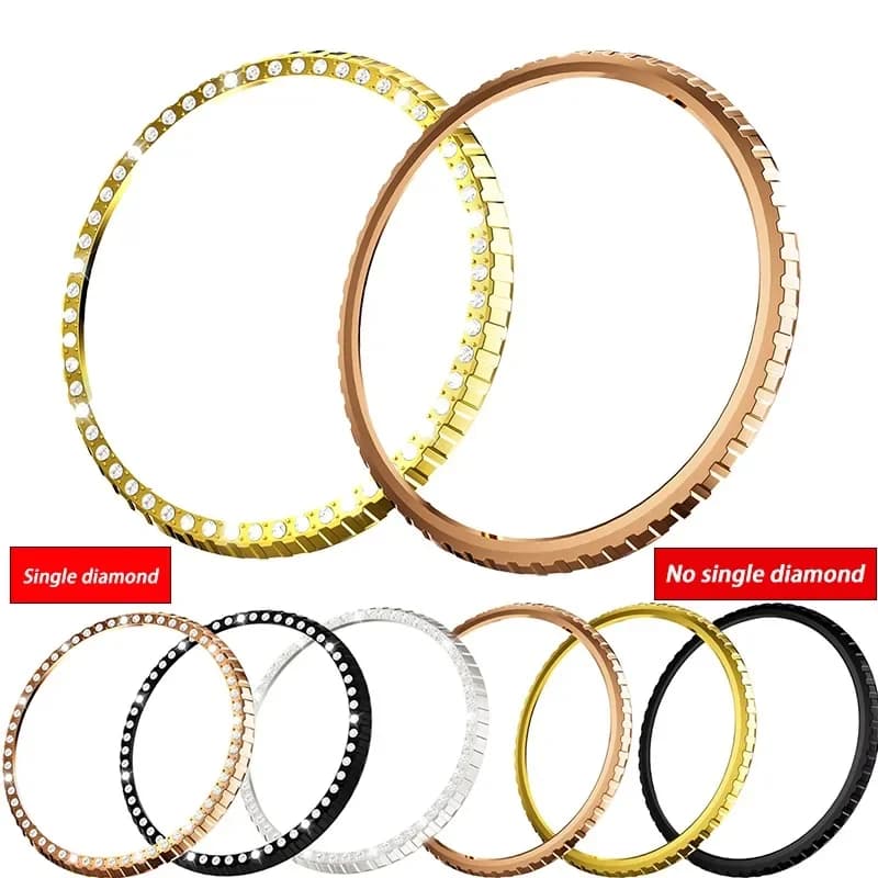 Cover with metal stud for Samsung Galaxy Watch 8 Classic Smartwatch Case with bumper ring Decora Galaxy Watch8 Classic 46mm Accessories