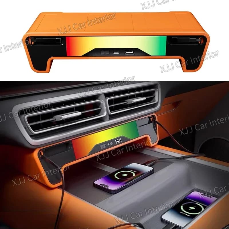 Per Li Auto (Lixiang) L6, L7, L8, L9 (22-24) - Splitter USB Type-C, Caricatore Rapido Centrale, Stazione di Aggancio, Estensore per Interni Auto