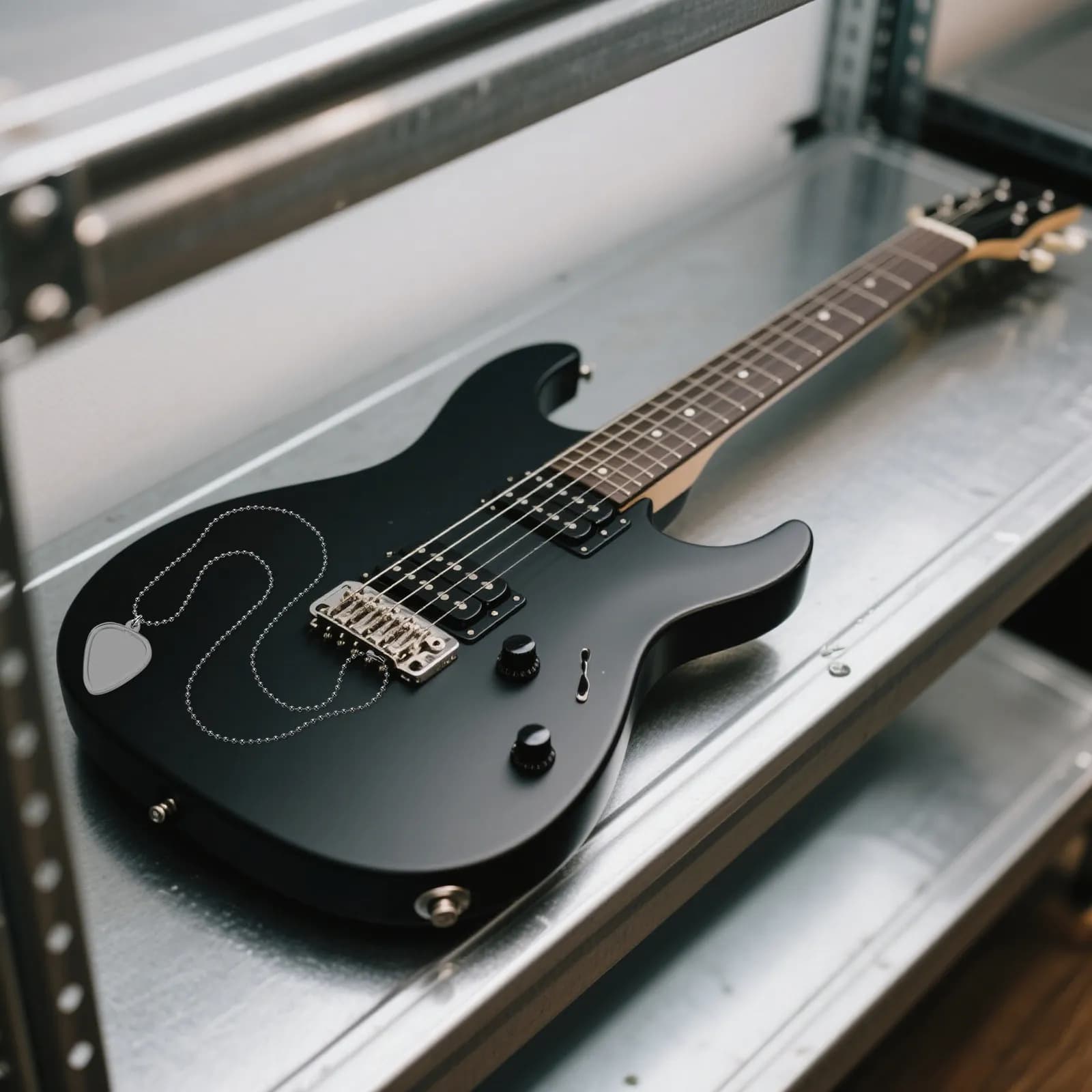 Portaplettro a Forma di Cuore Trasparente di Dimensioni Standard, Ciondolo per Collana, Scatola Portaoggetti per Chitarra Elettrica, Acustica, Basso e Ukulele