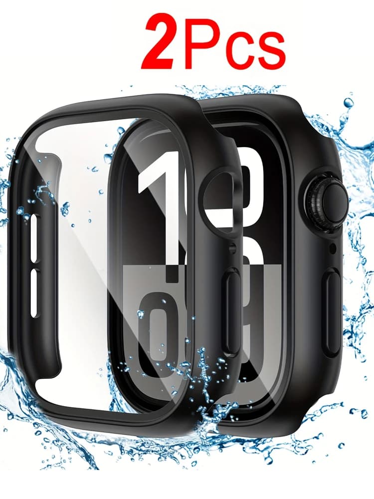 2 pezzi di protezione dello schermo in vetro temperato per Apple Watch Series 10 9 8 7 6 5 SE 46mm 45MM 41MM 42mm 40mm 44MM accessori