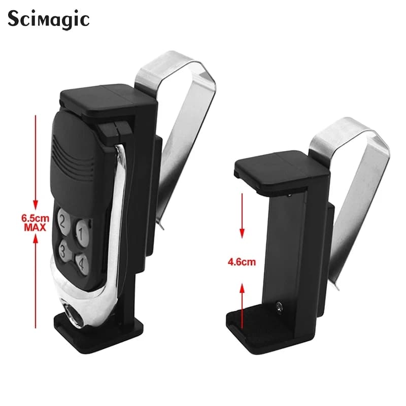 Auto Sun Visor Clip Holder Gate Remote Control 47-68 mm per il controllo della porta del garage auto portachiavi barriera universale Opener