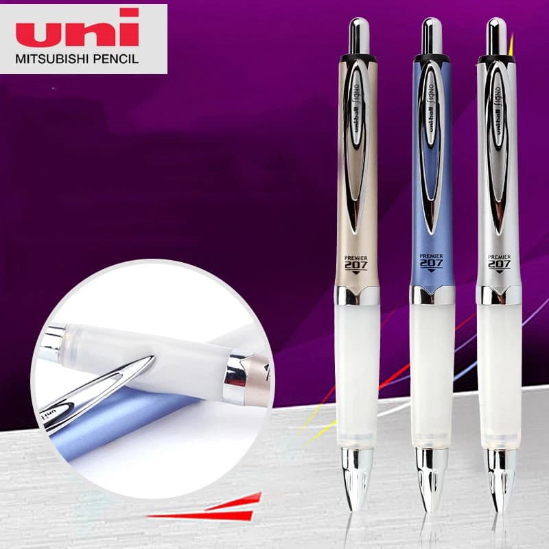 Uni Alpha Penne Gel Impugnatura morbida 0.7MM Signature Canetas Stilo neutri ad asciugatura rapida per forniture di cancelleria per ufficio scolastico