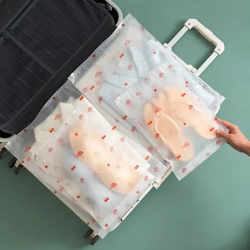 Donne da viaggio impermeabile sacchetto di trucco organizzatore cerniera da toilette spazzola di stoccaggio cosmetici panno Wash Case trasparente sacchetti cosmetici