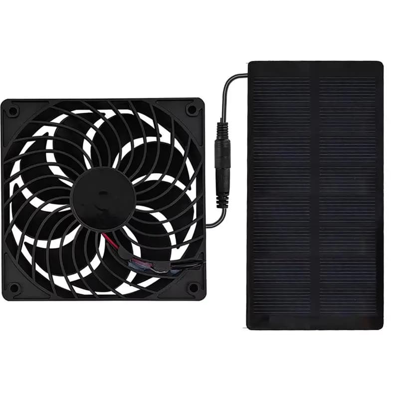 【ESSENZIALE PER LA CASA】Estrattore d'aria per canile, pollaio, camper, serra, ventola di scarico solare 12V, mini ventilatore alimentato da pannello solare
