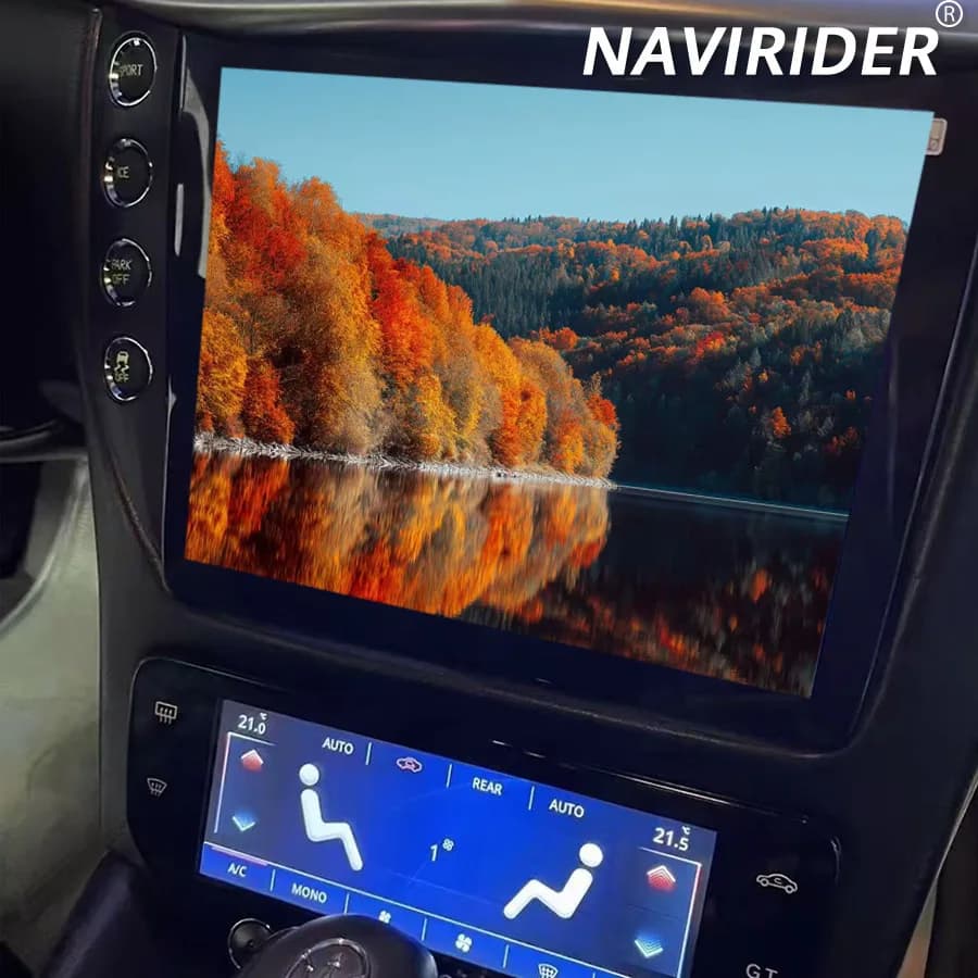 Lettore video multimediale per auto RHD Android15 per Maserati Gran Turismo GT 2007-2014 Pannello AC Carplay GPS Stereo 4G WiFi Navigazione