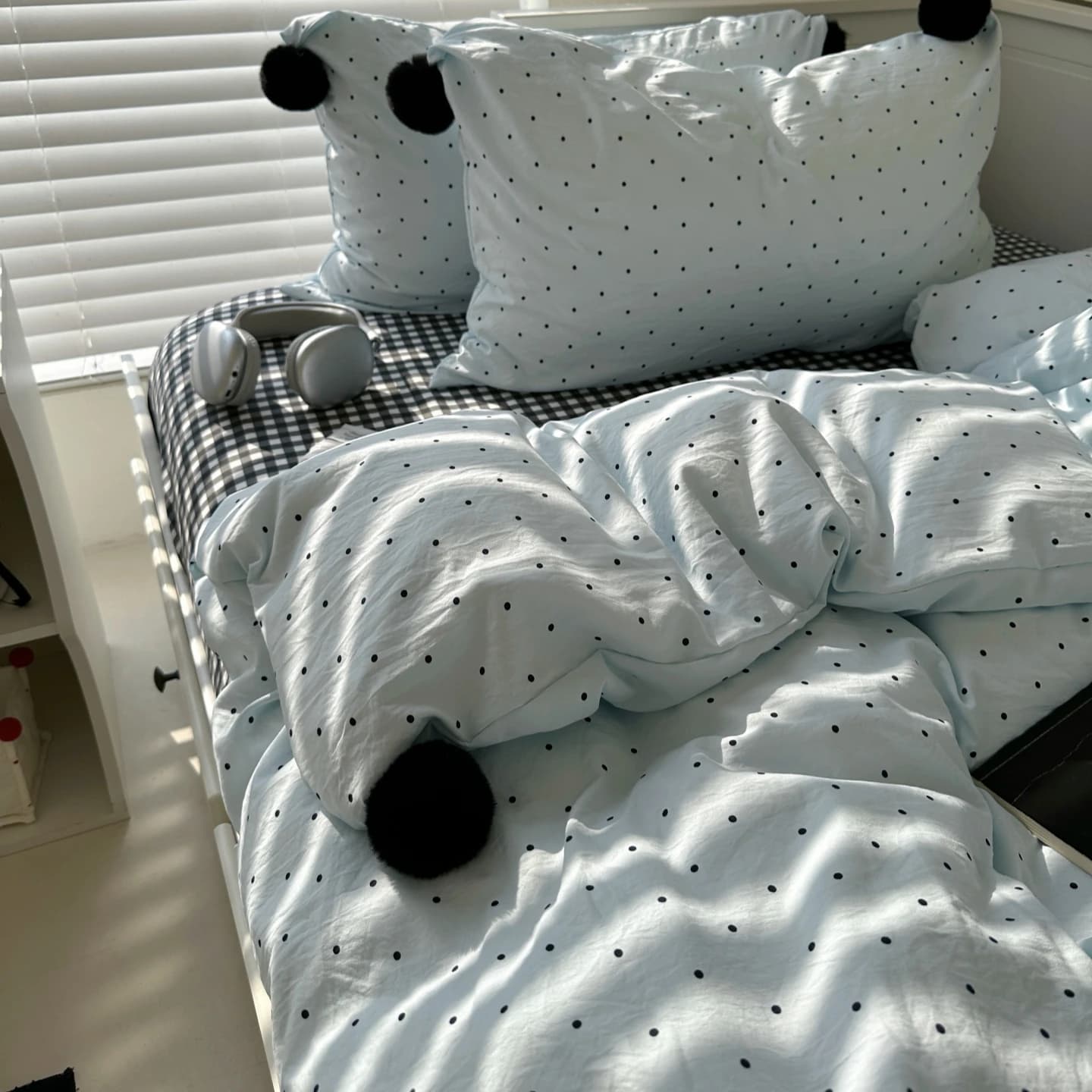 Set di Biancheria da Letto Lime Dream Salted Caramel per Studenti, Stile Semplice, Quattro Pezzi, Copripiumino, Lenzuolo, Baldacchino, per Ragazze