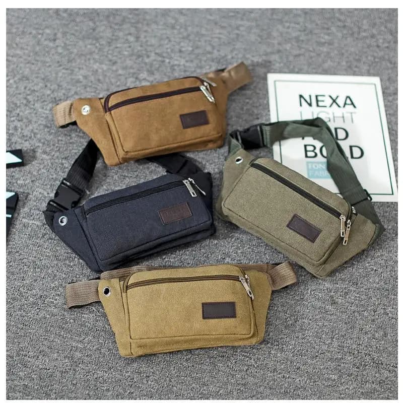 Running Hiking Waist Belt Bag with Multi Pockets for Phones and Coins