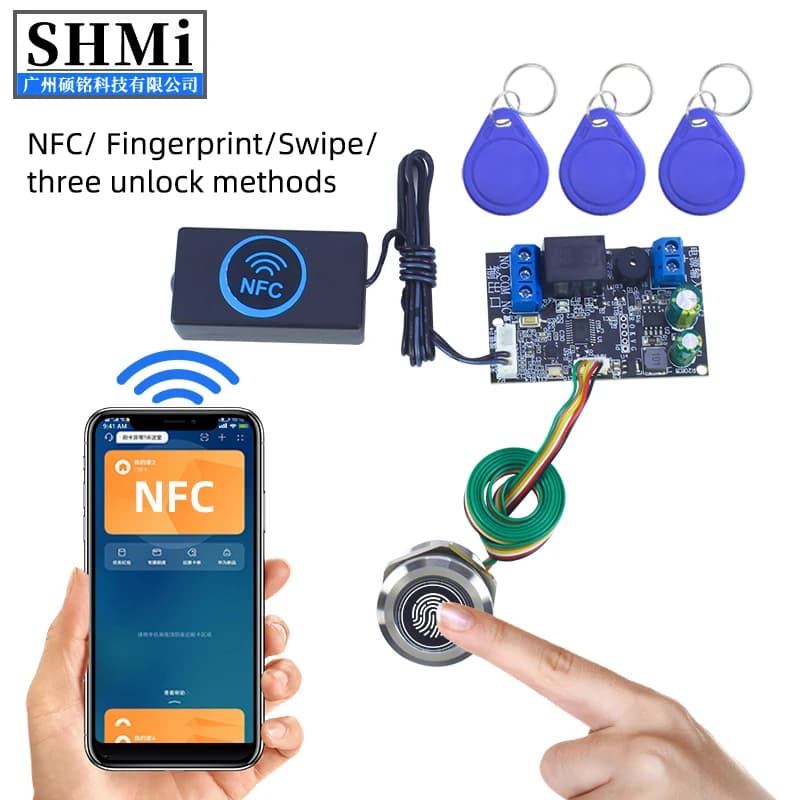 Supporta la scheda NFC/IC mobile/riconoscimento delle impronte digitali/interruttore a pulsante/una varietà di moduli di controllo del relè di verifica dell'identificazione