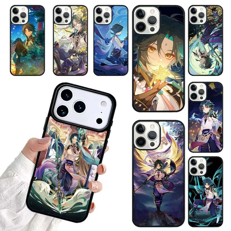Genshin Impact xiao Phone Case For iPhone 17 16 15 14 13 12 11 Pro Max 17air Shockproof Cover Fundas