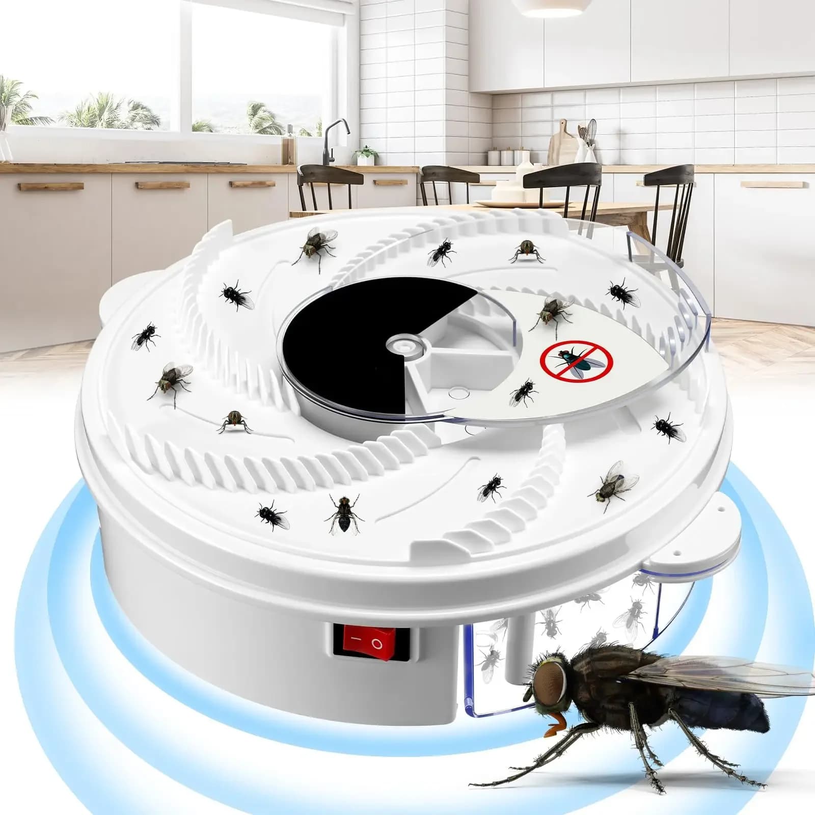Trappola per mosche elettrica USB Dispositivo per parassiti Catcher per mosche Trappola per insetti volanti Trappole per parassiti automatiche per interni