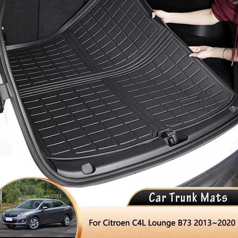 Per Citroen C4L Lounge B73 2013 ~ 2020 2014 EVA Auto Baule Posteriore Zerbino Impermeabile Fodera Protettiva Tronco Vassoio Tappetini Accessori