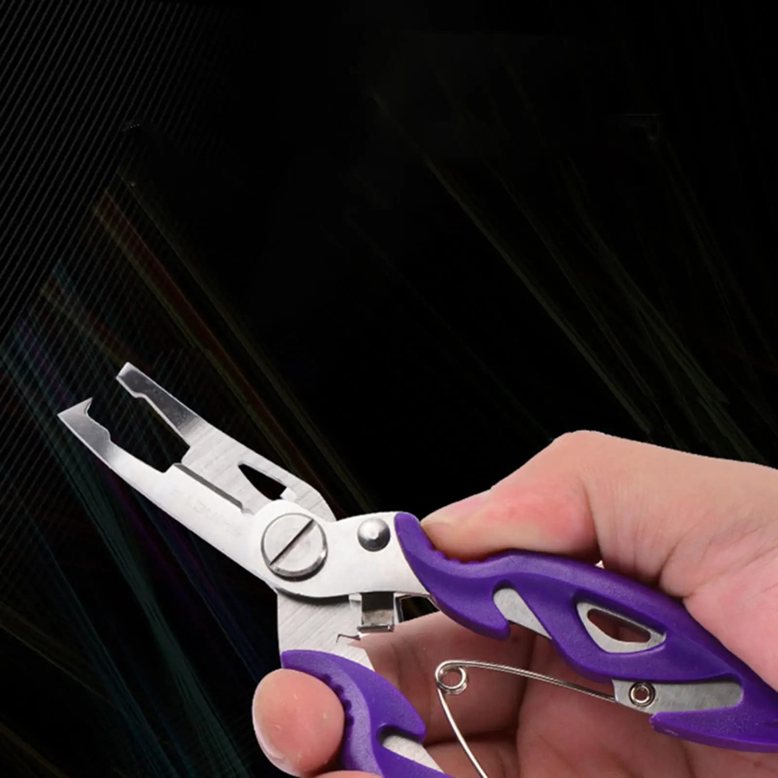 Professional Fishing Pliers Stainless Steel Braid Cutter Tool Lip Gripper for Fishing Rod Grip Tackle Accessory