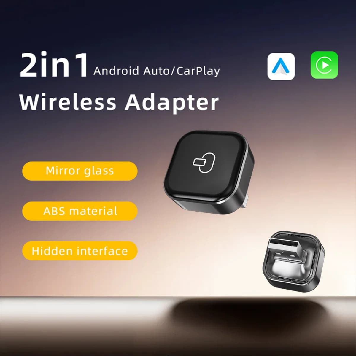 New CarPlay Wireless Adapter CarPlay Android Auto Dongle USB Smart Mini Box Plug And Play Universal for VW Toyota Honda Ford Benz
