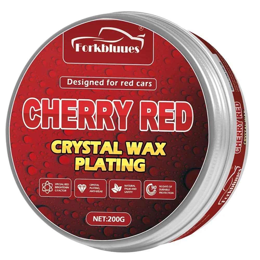 Red Color Car Wax Crystal Plating Set Hard Auto Wax Paint Care Coating Tiny Scratch Repair Car Polisher with Sponge