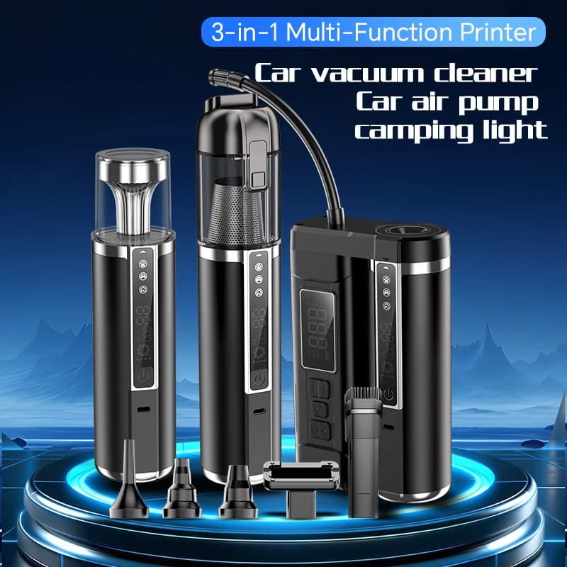 Aspirapolvere portatile intelligente 3 in 1 con potente aspirazione da 18 kPa, adatto per uso domestico, auto e divano
